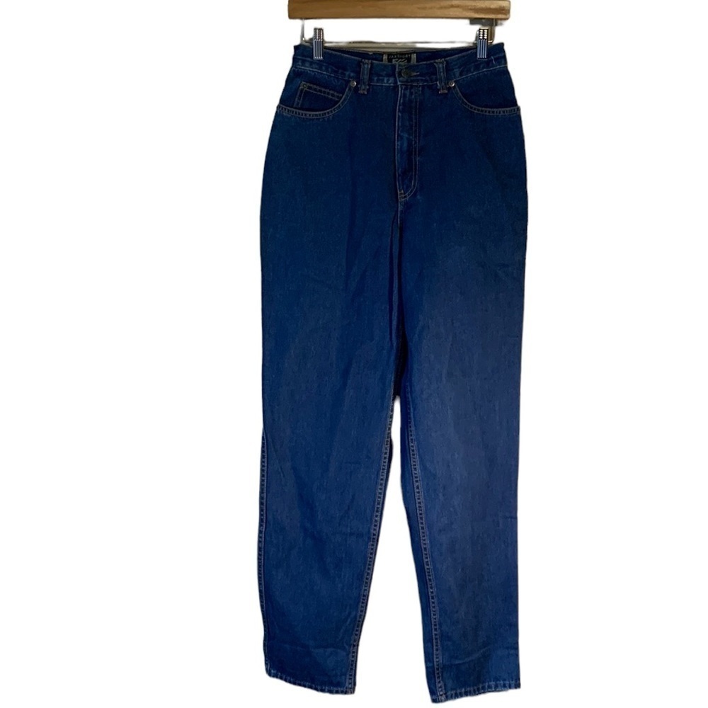 VTG 90s Jax Sport High Waist Jeans 8 Baggy Straight Leg, Medium Wash Taper Leg
